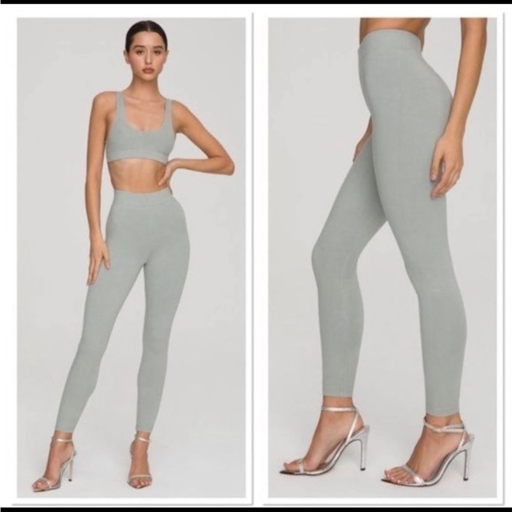 GOOD American Quarry Essential High Rise Stretch Leggings size 4 (XL)